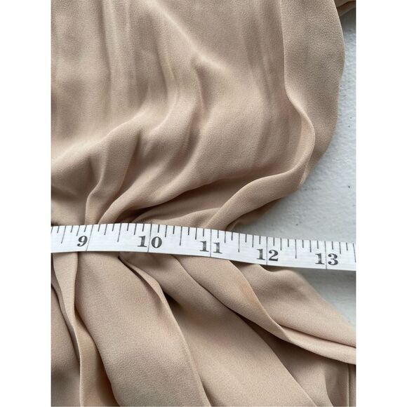 D1 Pleated Midi Dress Peter Pan Collar‎ Tie Neck Button Up - Picture 8 of 9